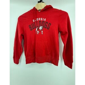 47 Brand Georgia Bulldogs Red Hoodie Sweatshirt Womens Medium